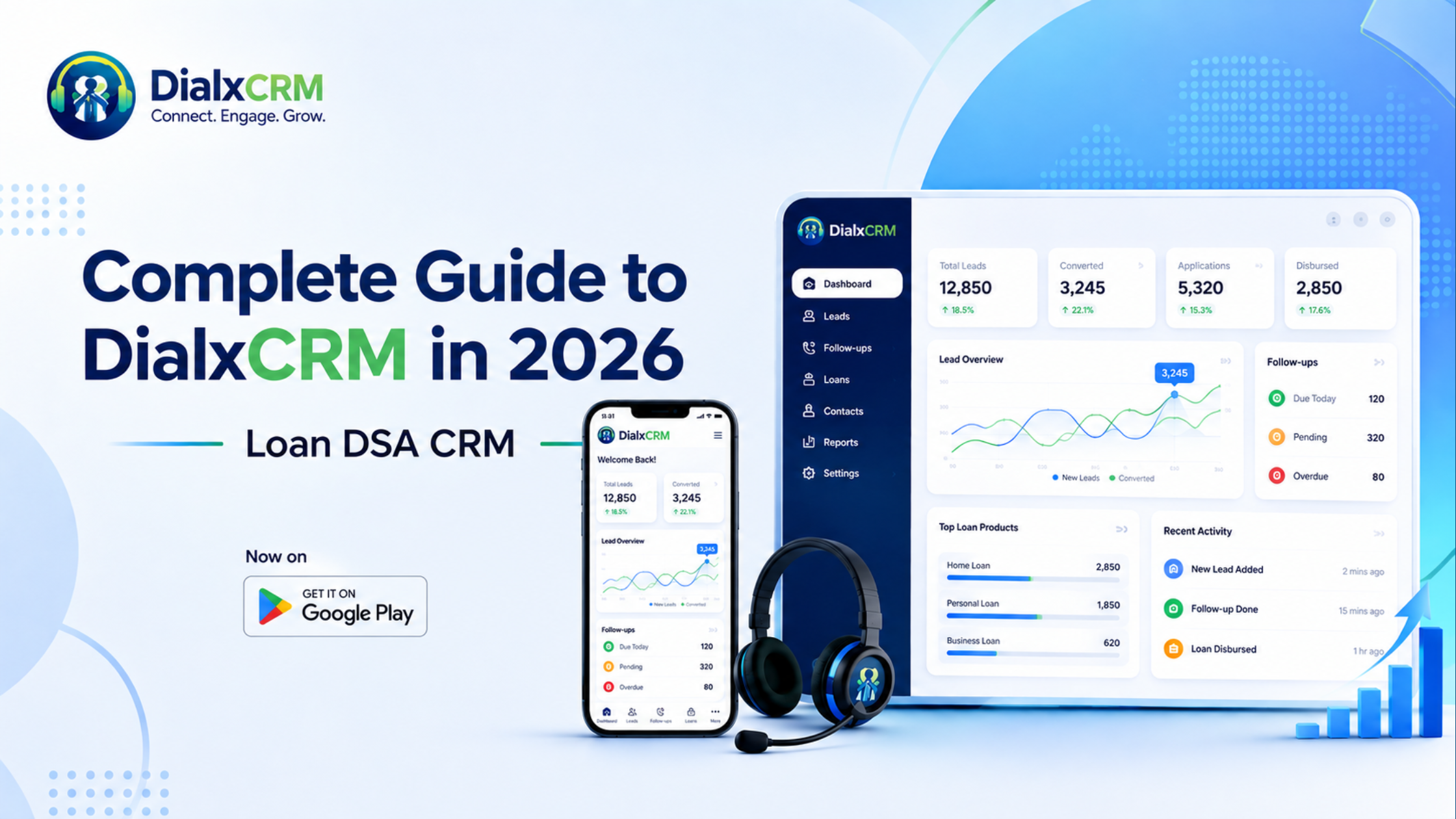 DialxCRM: Lead Management & CRM for Loan DSA